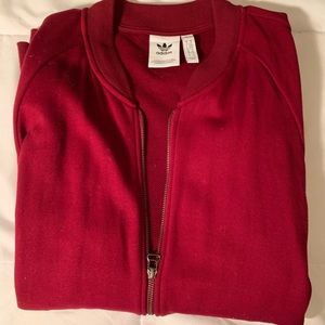 RED ADIDAS TRACK JACKET